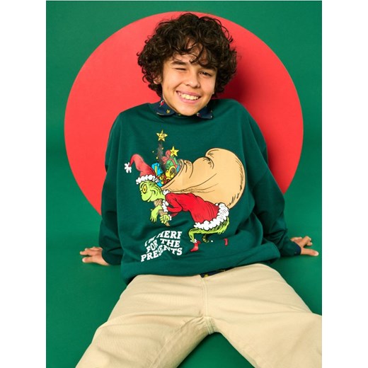 Sinsay - Bluza Grinch - zielony ze sklepu Sinsay w kategorii Bluzy chłopięce - zdjęcie 176466135