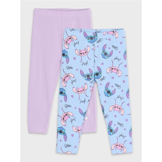 Sinsay - Legginsy 2 pack Stich - błękitny ze sklepu Sinsay w kategorii Spodnie i półśpiochy - zdjęcie 176466848