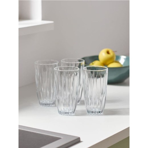 Sinsay - Ozdobne szklanki 4 pack - biały ze sklepu Sinsay w kategorii Szklanki - zdjęcie 176467208