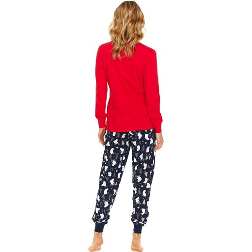 Doctor Nap damska piżama w urocze misie PM.5262, Kolor czerwono-granatowy, Rozmiar XL, Doctor Nap ze sklepu Intymna w kategorii Piżamy damskie - zdjęcie 176469945