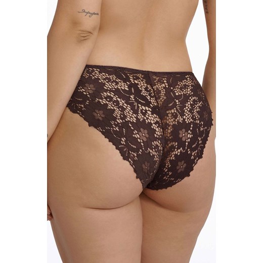 Esotiq figi klasyczne koronkowe Lollipop 16 40854-89X, Kolor brązowy, Rozmiar L, Esotiq ze sklepu Intymna w kategorii Majtki damskie - zdjęcie 176469969