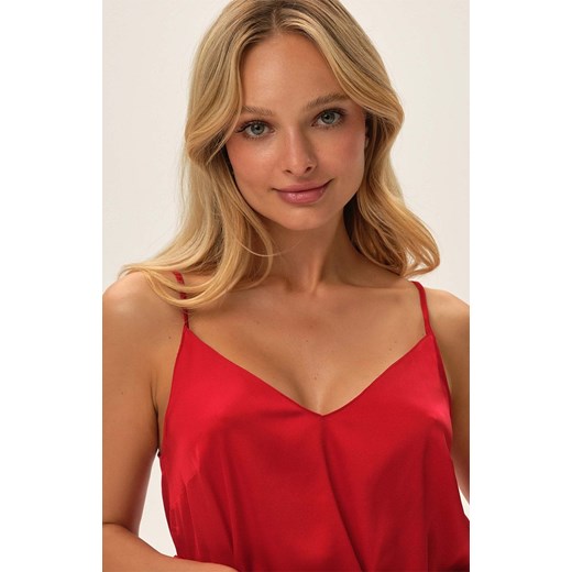 Esotiq satynowa piżama damska Jelly 42084-33X, Kolor czerwony, Rozmiar L, Esotiq Esotiq M okazja Intymna