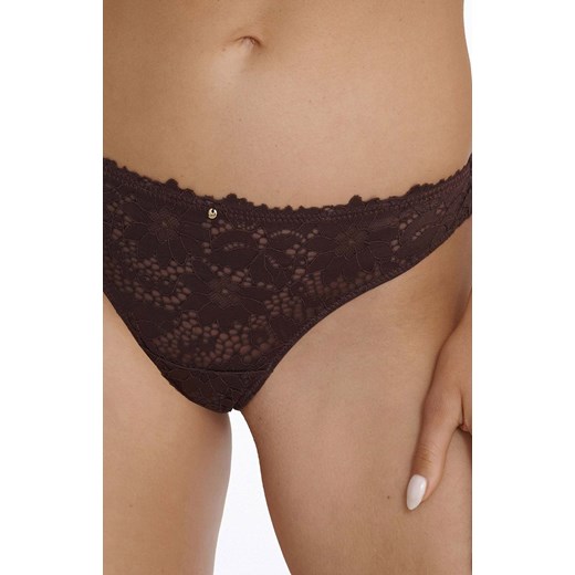 Esotiq stringi damskie koronkowe Lollipop 15 40853-89X, Kolor brązowy, Rozmiar Esotiq L Intymna