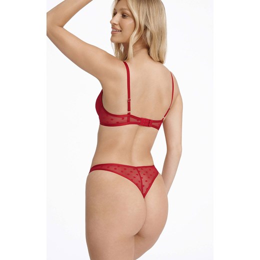 Esotiq czerwony biustonosz push-up Izzie 40920-33X, Kolor czerwony, Rozmiar 65F, Esotiq 65F Intymna
