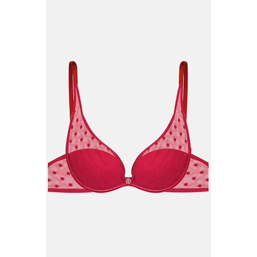 Esotiq czerwony biustonosz push-up Izzie 40920-33X, Kolor czerwony, Rozmiar 65F, Esotiq 65F Intymna