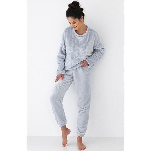 Sensis ciepła polarowa piżama damska Esme, Kolor gołębi, Rozmiar S, SENSIS ze sklepu Intymna w kategorii Piżamy damskie - zdjęcie 176471426