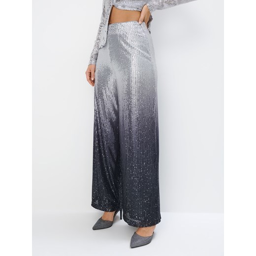 Mohito - Spodnie z cekinami - szary Mohito M Mohito