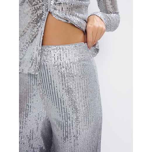 Mohito - Spodnie z cekinami - szary Mohito S Mohito
