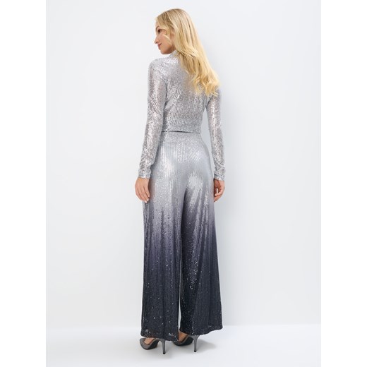 Mohito - Spodnie z cekinami - szary Mohito XS Mohito
