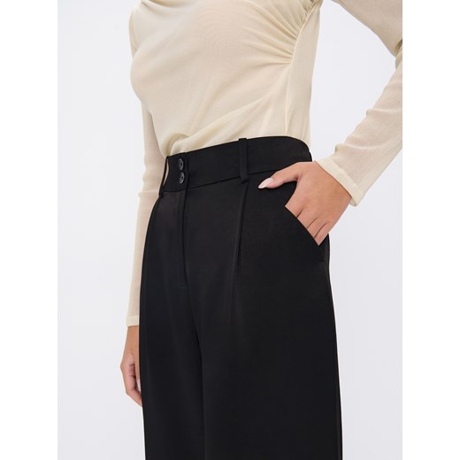 Mohito - Czarne spodnie wide leg - czarny Mohito 42 Mohito