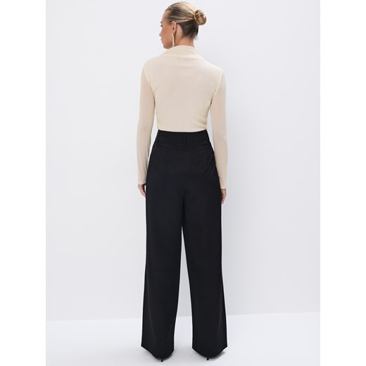 Mohito - Czarne spodnie wide leg - czarny Mohito 42 Mohito