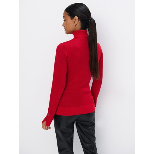 Mohito - Czerwony sweter z wiskozą - czerwony Mohito XL Mohito