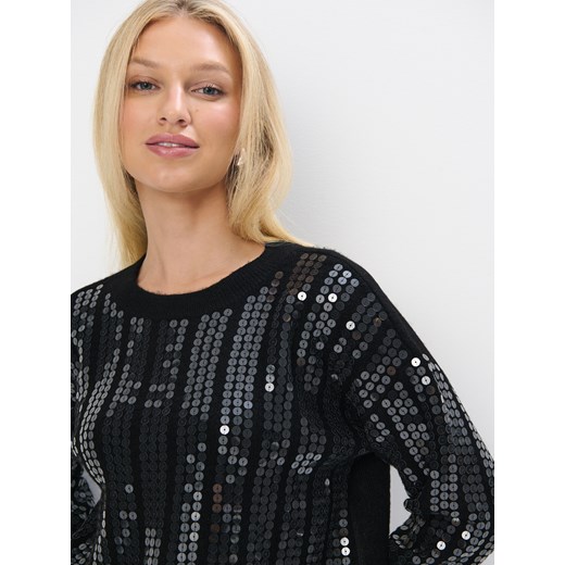Mohito - Sweter z cekinami - czarny Mohito M Mohito