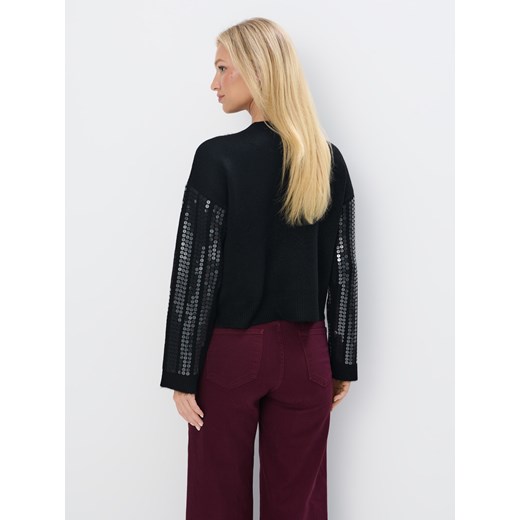 Mohito - Sweter z cekinami - czarny Mohito M Mohito