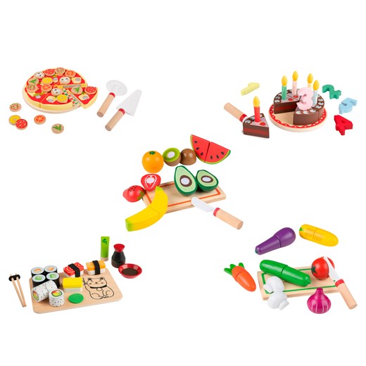 Playtive Zestaw drewnianych produktów spożywczych do zabawy Playtive LIDL Sklep