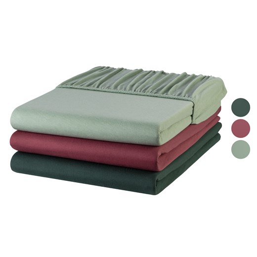 LIVARNO home Prześcieradła z gumką 180-200 x 200 cm Livarno Home One Size LIDL Sklep