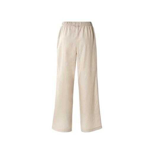 esmara® Spodnie damskie z lnem i bawełną (Beżowy, 42) Esmara® LIDL Sklep