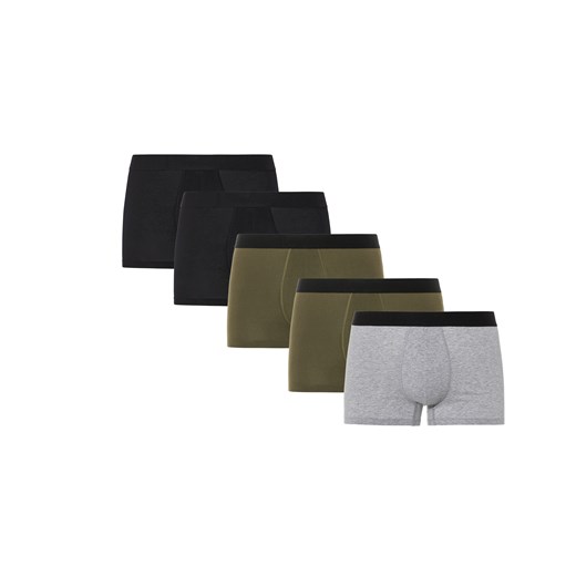 LIVERGY® Bokserki męskie, 5 par (4/S, Czarny/zielony/szary) Livergy® LIDL Sklep
