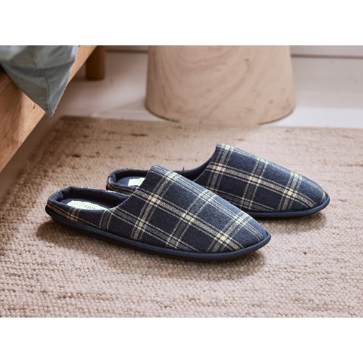 LIVERGY® Kapcie męskie z tekstylną wyściółką (44/45, Niebieski) Livergy® LIDL Sklep