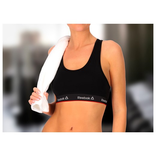 Reebok Biustonosz sportowy damski (S, Czarny) Reebok LIDL Sklep