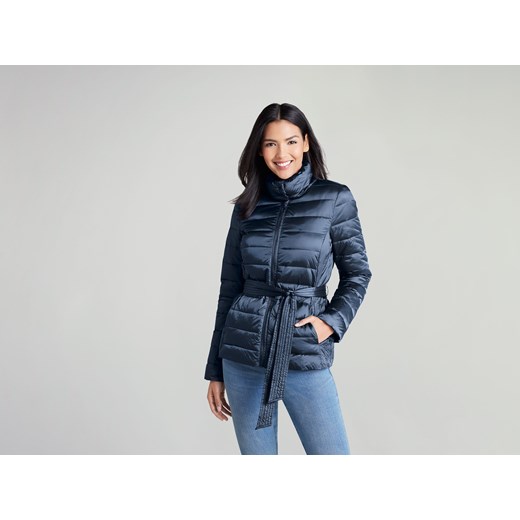 esmara® Lekka kurtka damska z paskiem (S (36-38), Granatowy) Esmara® LIDL Sklep