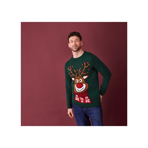 LIVERGY® Sweter świąteczny męski z efektem LED (XL (56/58), Renifer) Livergy® LIDL Sklep