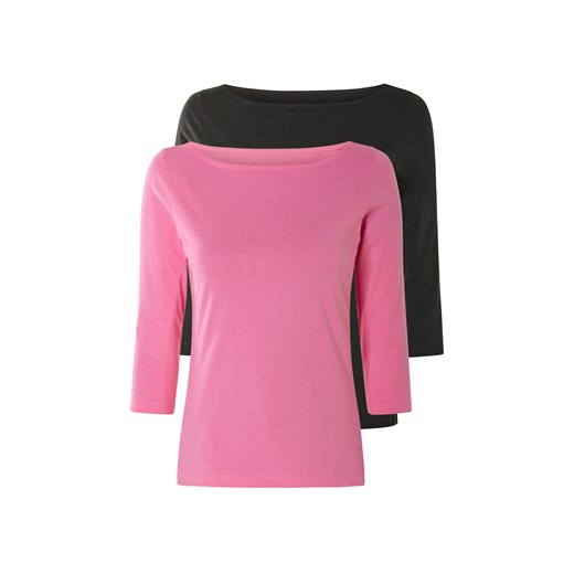 esmara® Koszulki damskie bawełniane z rękawem 3/4, 2 sztuki (XL (48/50), Czarny/ Esmara® LIDL Sklep