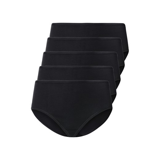 esmara® Majtki damskie z wysokim stanem, 5 par (M (40/42), Czarny) Esmara® LIDL Sklep