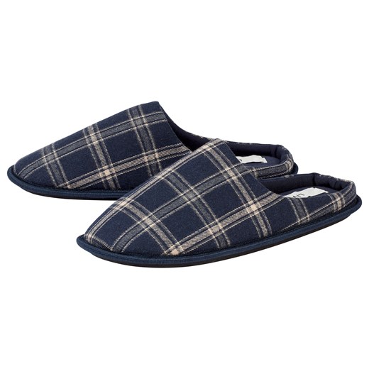 LIVERGY® Kapcie męskie z tekstylną wyściółką (44/45, Niebieski) Livergy® LIDL Sklep
