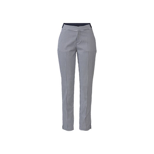 esmara® Spodnie damskie (Granatowy/pepitka, 38) Esmara® LIDL Sklep