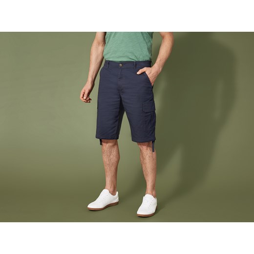 LIVERGY® Bermudy męskie cargo z bawełną (Ciemnoniebieski, 56) Livergy® LIDL Sklep