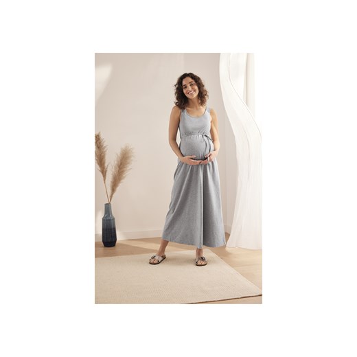 esmara® Sukienka damska ciążowa maxi (Szary, XS (32/34)) Esmara® LIDL Sklep