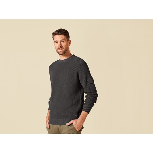 LIVERGY® Sweter dzianinowy męski (Szary, M (48/50)) Livergy® LIDL Sklep