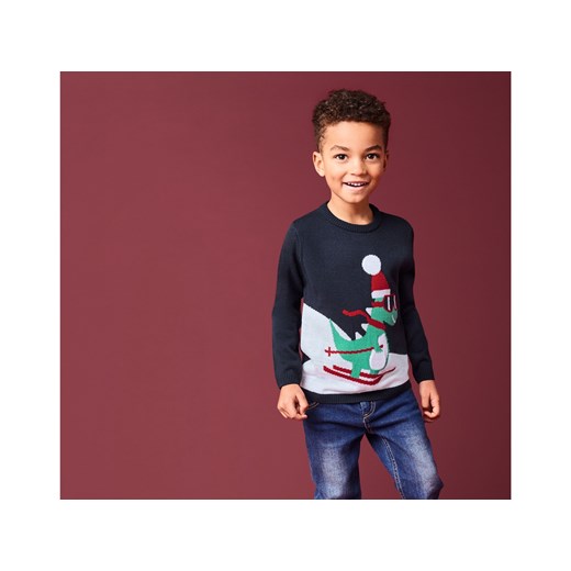 lupilu® Sweter świąteczny chłopięcy (122/128, Granatowy) Lupilu® LIDL Sklep
