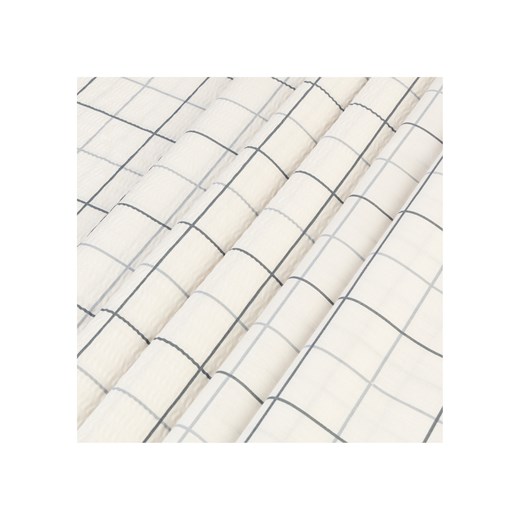 LIVARNO home Pościel renforcé z kory, 160 x 220 cm (Biały w kratkę) Livarno Home LIDL Sklep
