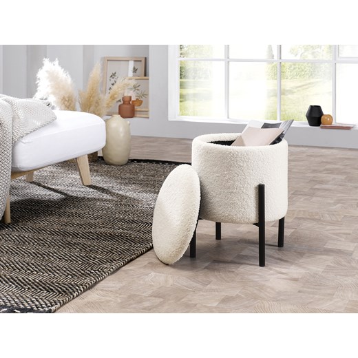 LIVARNO home Stołek ze schowkiem, tapicerowany Livarno Home LIDL Sklep