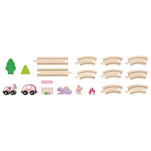 Playtive Drewniana kolejka Gospodarstwo / Królestwo / Straż pożarna / Policja Playtive LIDL Sklep