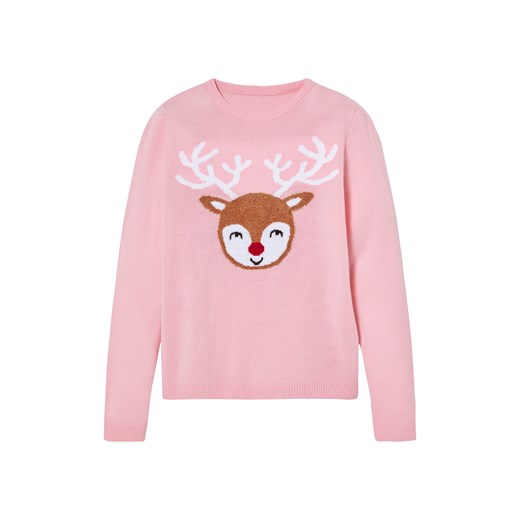 pepperts!® Sweter świąteczny dziecięcy (134-140, Różowy) Pepperts!® LIDL Sklep