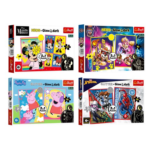 Trefl Puzzle 2w1 z postaciami z bajek Trefl LIDL Sklep