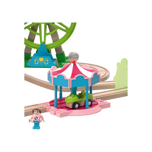 Playtive Drewniana kolejka Plac budowy lub Park rozrywki (Park rozrywki z Playtive LIDL Sklep
