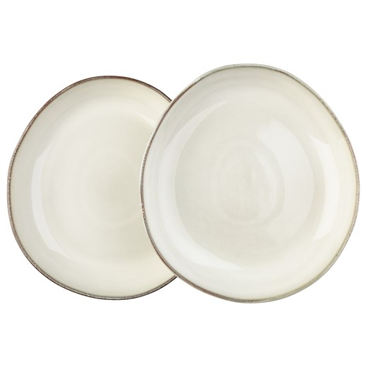 LIVARNO home Zestaw 2 talerzy głębokich lub obiadowych (Talerz głęboki, Beżowy) Livarno Home LIDL Sklep