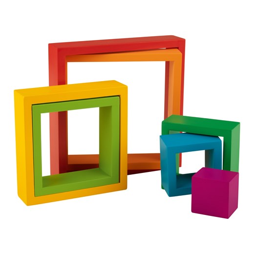 Playtive Drewniana tęcza do zabawy Montessori (Układanka kwadrat, 7 elementów) Playtive LIDL Sklep