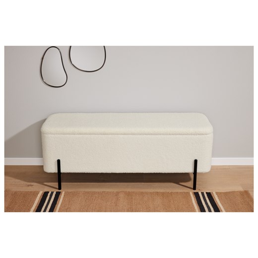 LIVARNO home Ławka tapicerowana boucle ze schowkiem Livarno Home LIDL Sklep
