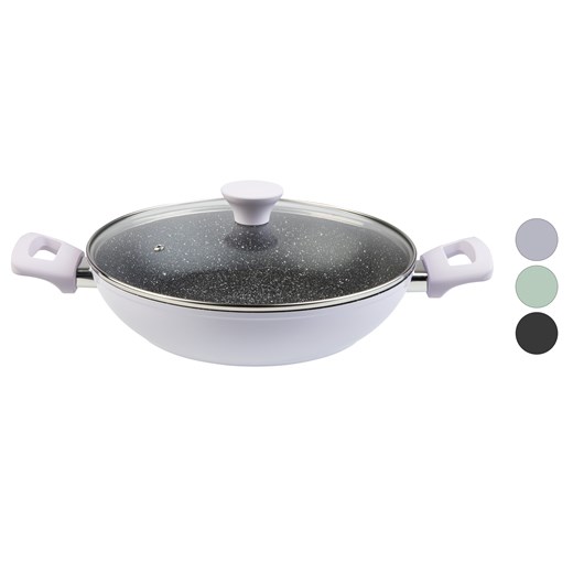 LIVARNO home Patelnia aluminiowa do serwowania z pokrywką, Ø 28 cm Livarno Home LIDL Sklep