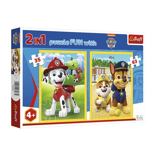 Trefl Puzzle 2w1 z postaciami z bajek, 2 sztuki Trefl LIDL Sklep