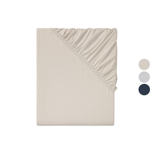 LIVARNO home Prześcieradło z delikatnej flaneli z gumką 180-200 x 200 cm Livarno Home LIDL Sklep