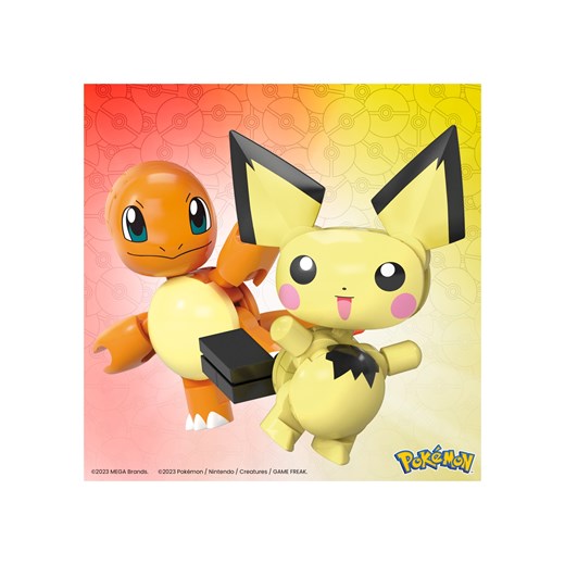 MATTEL Mega Figurki Pokémon do samodzielnego złożenia (2 Pokéball Mattel LIDL Sklep