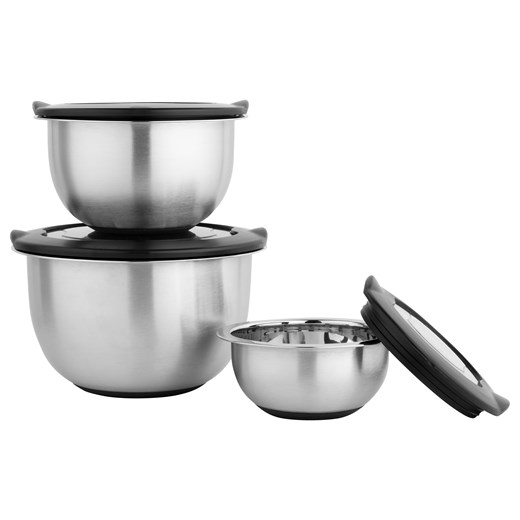 LIVARNO home Zestaw misek do mieszania ze stali nierdzewnej , 5 / 3 szt. Livarno Home LIDL Sklep