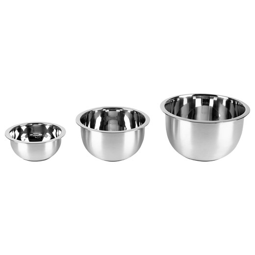 LIVARNO home Zestaw misek do mieszania ze stali nierdzewnej , 5 / 3 szt. Livarno Home LIDL Sklep