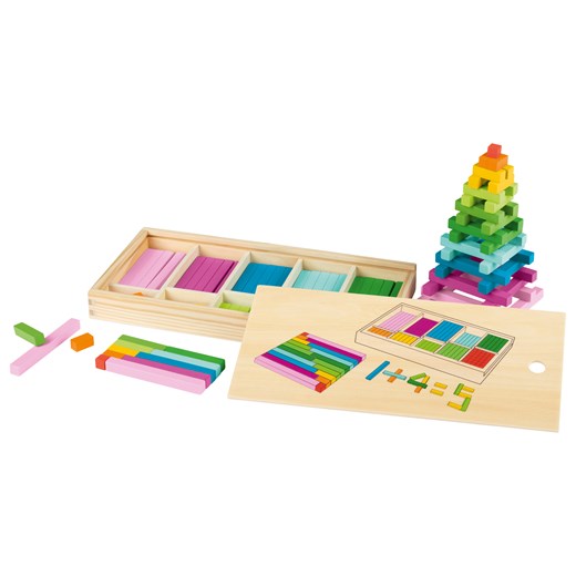 Playtive Drewniany zestaw do nauki liczenia Montessori (Drewniane patyczki do Playtive LIDL Sklep